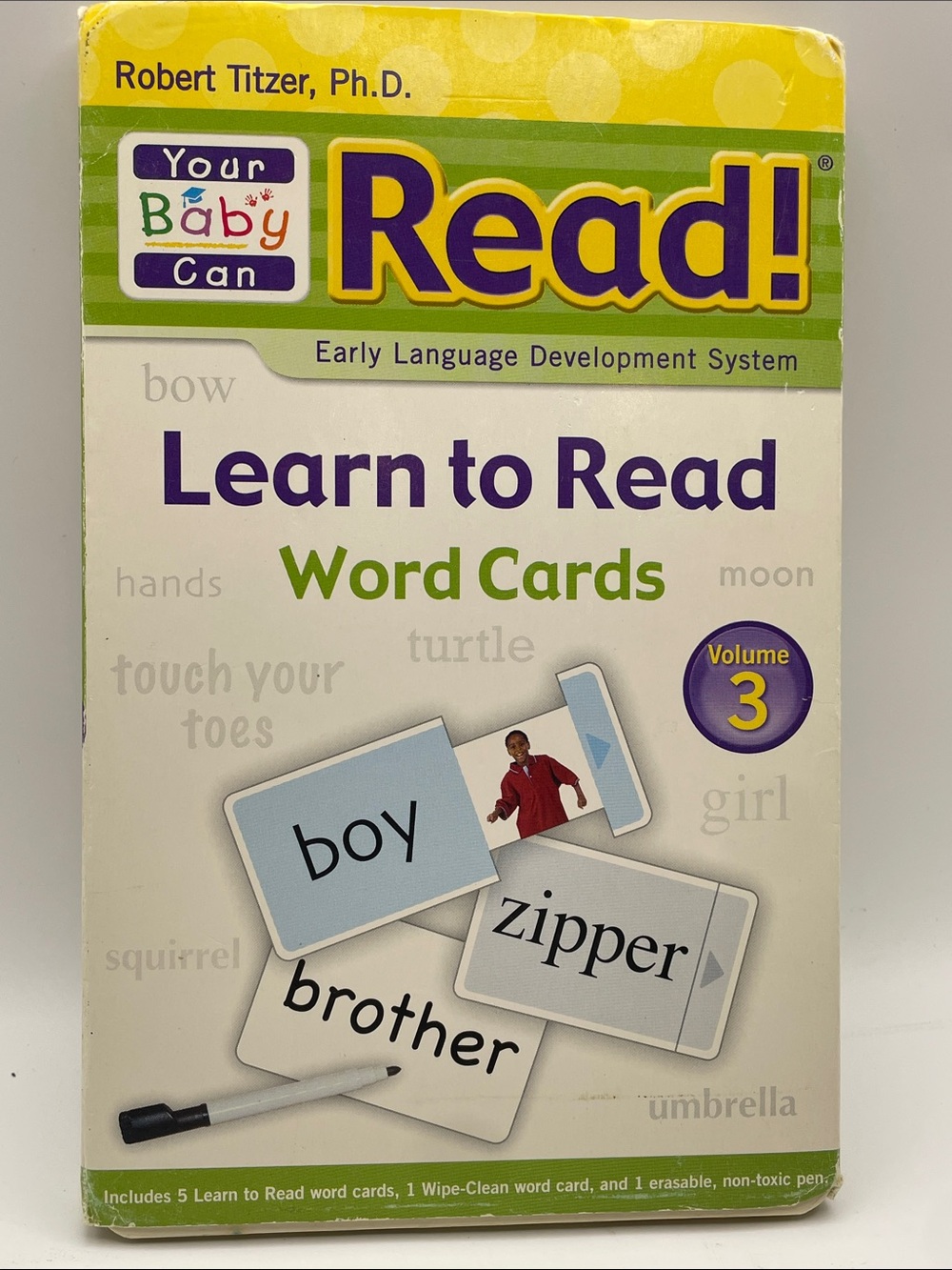 Your Baby Can Read! Sliding Word Cards - Volume 3